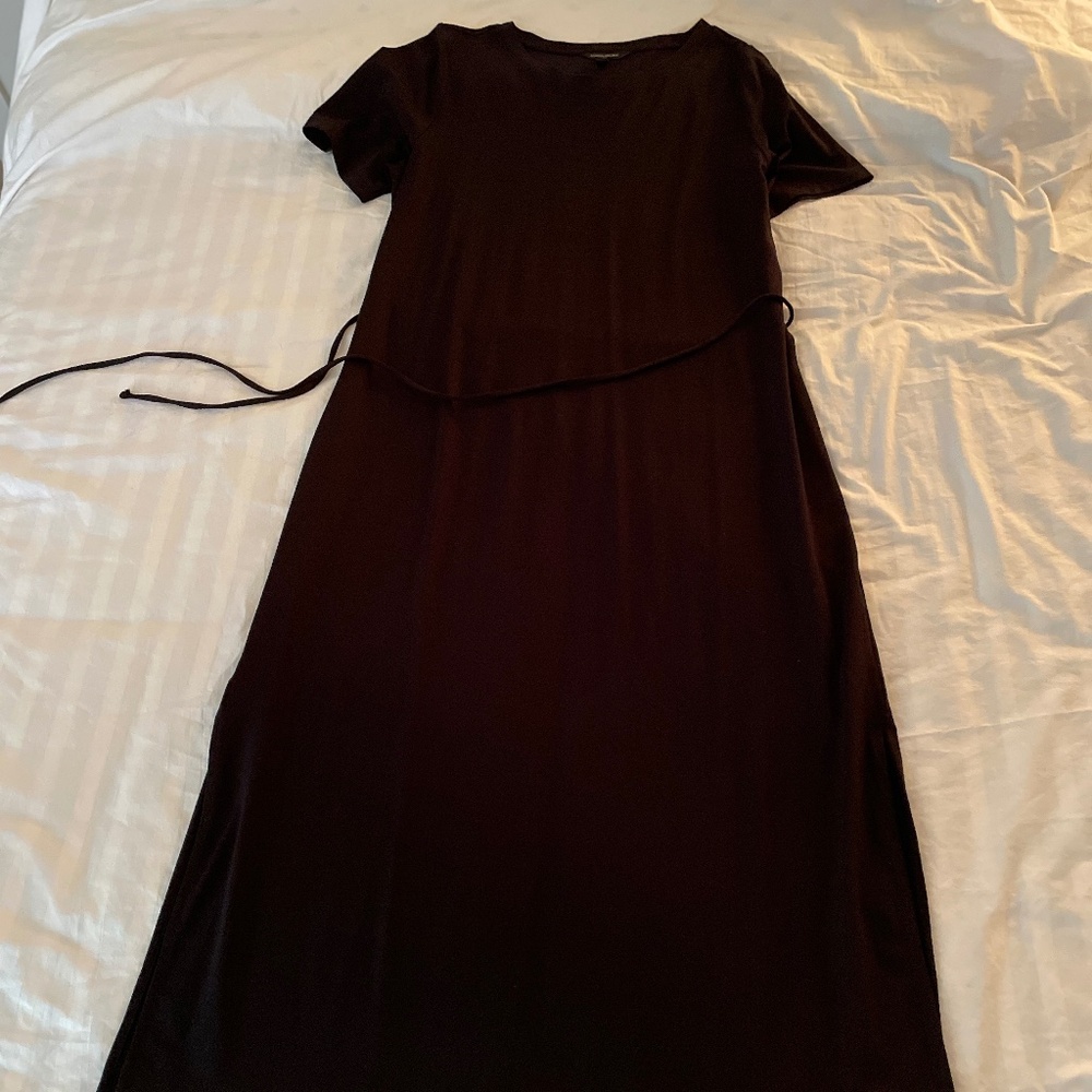 Banana Republic Maxi Jersey Dress with Tie Waist – Size Large